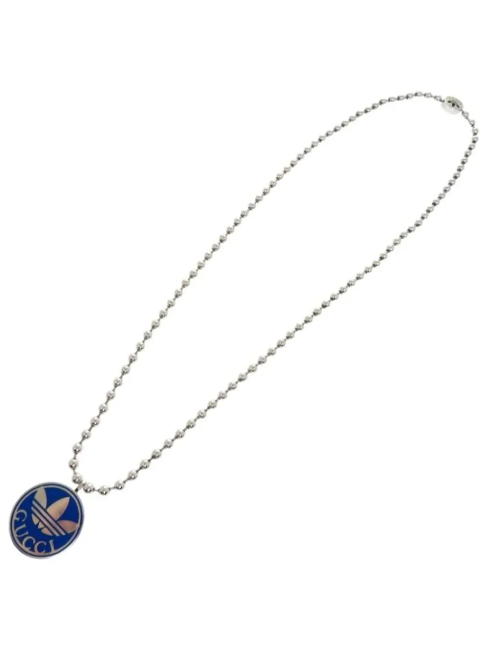 Gucci Adidas Collaboration Ball Chain Interlocking Pendant 925